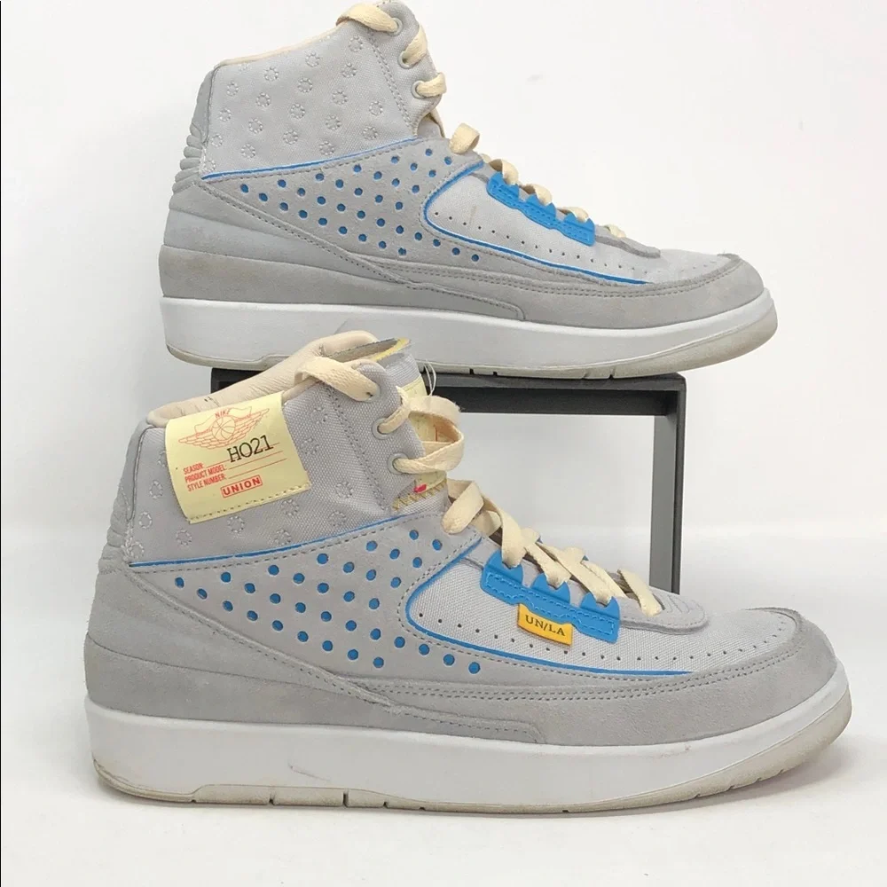 Air Jordan 2 Retro SP x Union Grey Fog DN3802-001 Authentic Sneakers - Size 7